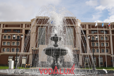 Три новых фонтана в Новом Уренгое, реконструкция общественных пространств