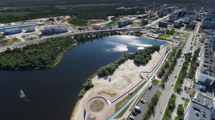 Три новых фонтана в Новом Уренгое